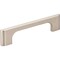 Jeffrey Alexander 96 mm Center-to-Center Satin Nickel Asymmetrical Leyton Cabinet Pull 286-96SN - alternate 1